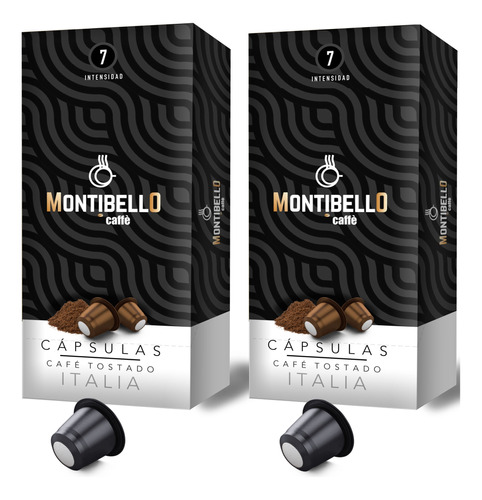 Capsulas Cafe Montibello Italia Nespresso  Compatible X20u