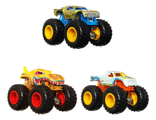 Hot Wheels Monster Trucks - Cambios De Color 1:64, Paquete .