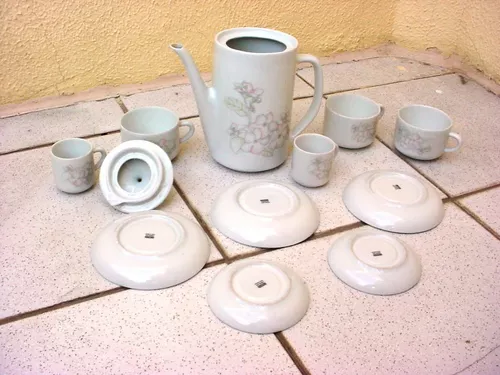 Porcelana pozzani antiga, jogo de chá pozzani, pozzani - Personal Game Toys
