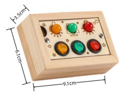 Interruptor De Luz Placa Ocupada Brinquedos Montessori
