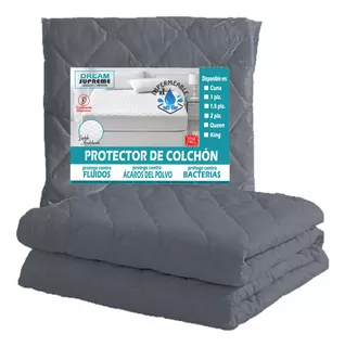 Protector De Colchón King Impermeable-acolchado-antialérgico