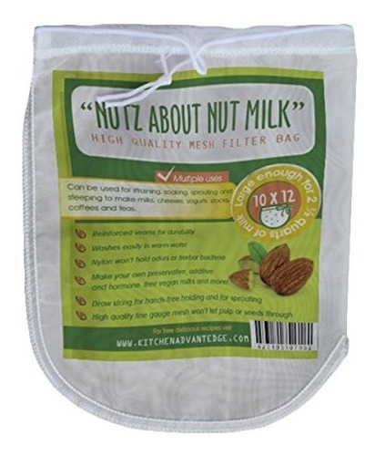  Nutz About Nut Milk  Mesh Bag -#1 Multi-purpose Kitchen Too