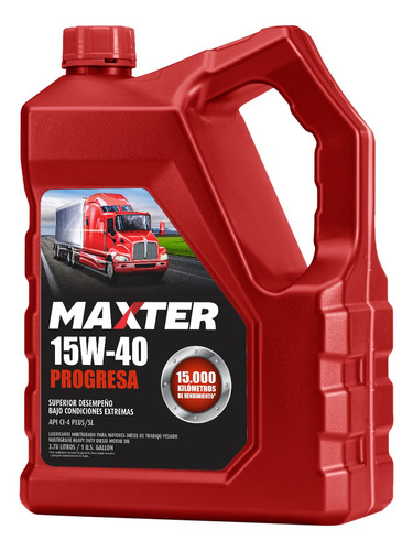 Aceite Maxter 15w40 Progresa Ci-4+ X Galon Motores Diesel