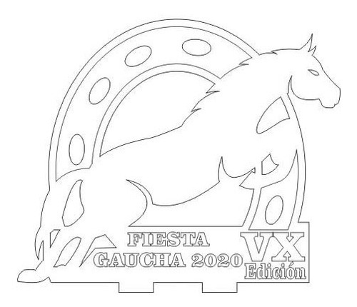Imagen 4 de 4 de 80 Souvenirs Fibrofacil Caballo Y Herradura Cumpleaños