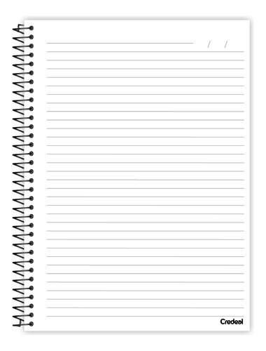 Caderno Smilingüido Espiral Capa Dura 1 Matéria 80f Escolar Cor Azul
