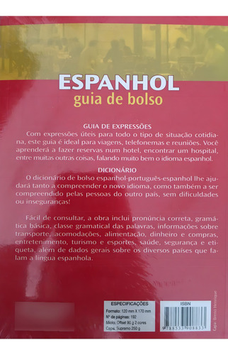 Livro: Guia De Bolso Espanhol Autor: Globetrotter Idioma: Esp/pt-br (novo, Lacrado), De Globetrotter. Editorial Rideel, Capa Mole, Edição 1 Em Português, 2007