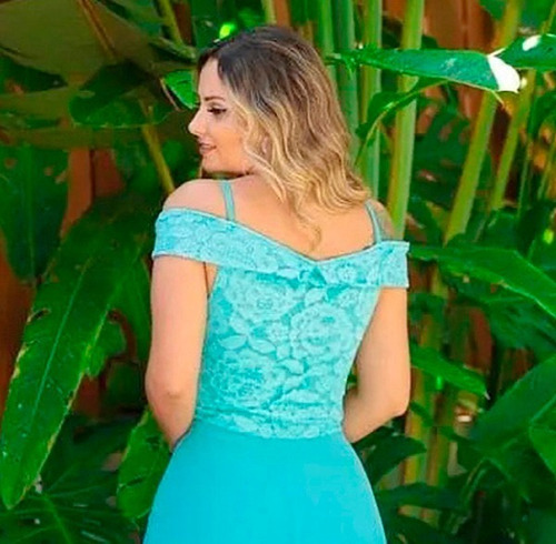 Imagem 5 de 7 de Vestido Festa Rose Madrinha, Casamento Formatura Luxo Brilho