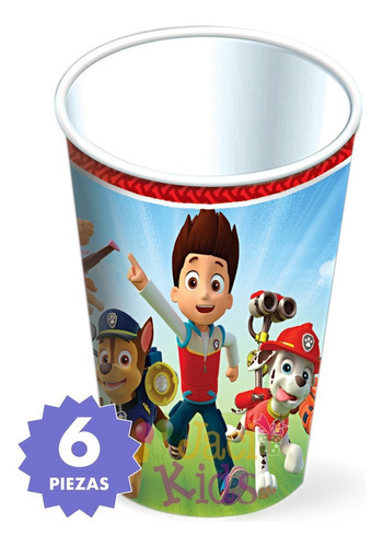 Vasos Decorados Paw Patrol Artículo Fiesta - Paw0h1