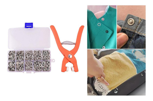 Conjunto De Botões De Pressão Com Botões De 100 Pedaços