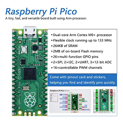 Kit Freenove Super Starter Para Raspberry Pi Pico (incluido)