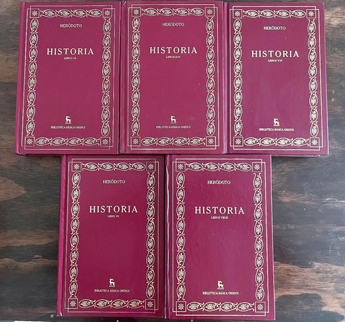 Historia, Heródoto. Cinco Tomos. Biblioteca Básica Gredos