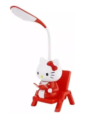 Lámpara Escritorio Hello Kitty Con Banquito Usb
