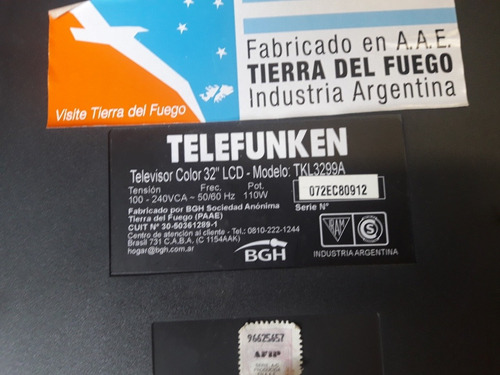 Placa Inverter Lcd Telefunken 32 Tkl3299a