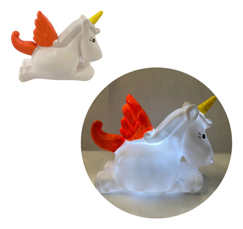 Unicornio Led Velador Lampara Luminoso Infantil Decoracion