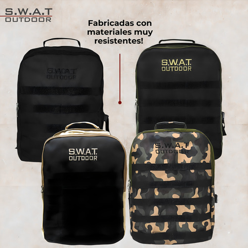 Mochila Táctica Militar 40 Lts Trekking Camping Swat Outdoor