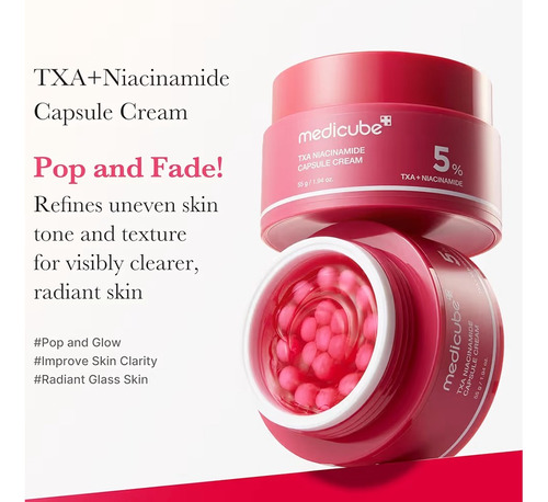 Medicube Txa Niacinamida Capsule Cream Todo Tipo De Pele Dia/noite