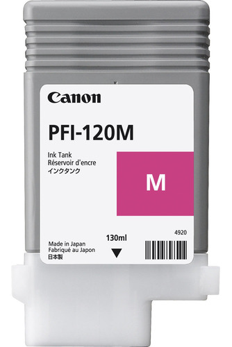 Tinta Canon Pfi-120m 130ml Color Magenta