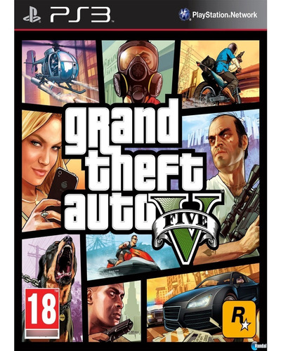 Imagen 1 de 4 de Grand Theft Auto 5 Gta V Para Ps3 Digital