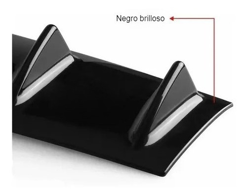 Imagen 4 de 6 de Difusor Trasero Universal Aletas Auto Spoiler Bumper Tuning