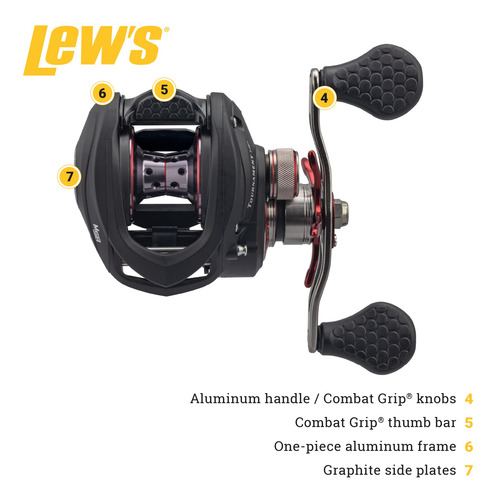 Lew's Tournament Mp Speed - Carrete De Pesca Baitcast, Recup