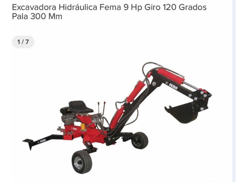 Imagen 7 de 11 de Retroexcavadora Fema Hidraulica 9 Hp 300