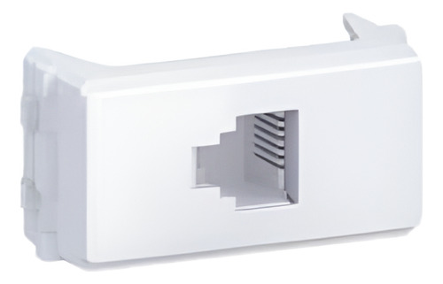 Módulo Tomada Rj11 Equille 1 Módulo 2 Fios Branco Weg