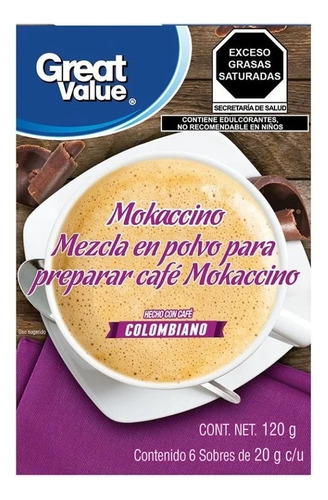 Mezcla En Polvo Para Preparar Café Mokaccino 120g