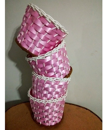 Cesta Corporativa Artesanal Navidad Arreglo 17cm 14cm Alto