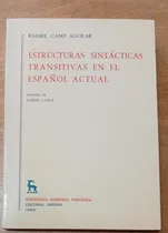 Comprar Estructuras Sintacticas Transitivas En El Español Actual