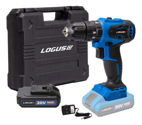 Taladro Percutor Logus 20v Brushless 10mm Bat + Maletín