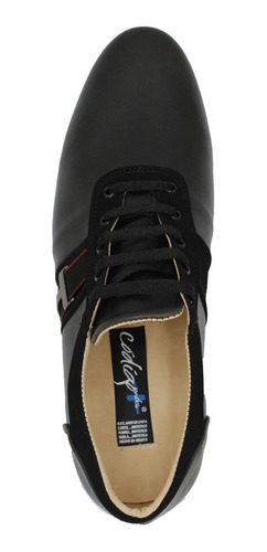 Imagen 5 de 8 de Zapato Casual Oficina Fino Negro Calzado Original Hombre A58