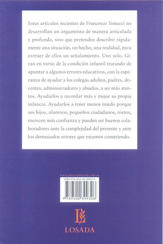 Imagen 2 de 3 de Apuntes Sobre Educación - Tonucci - Losada