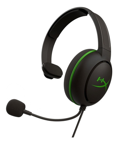 Audífonos Gamer Hyperx Cloud Chat Para Xbox Negro Verde