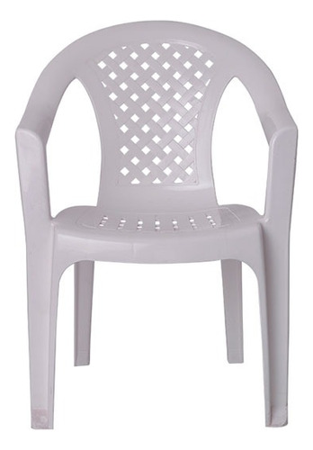 Silla Pvc Reforzada Con Apoya Brazo 