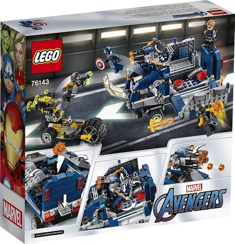 Lego Marvel Vengadores Camión Take-down 76143 (477 Piezas)