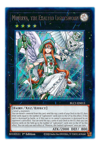 Yugi-oh! Minerva The Exalted Lightsworn Blc1-en013 Ultra