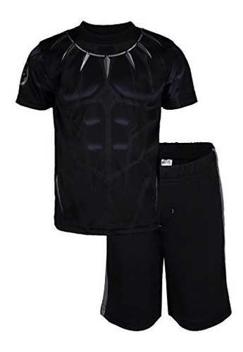 Camiseta Deportiva Marvel Avengers Black Panther Para Niños