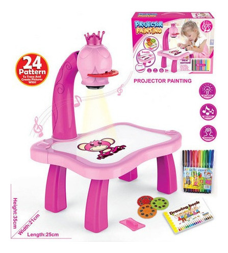 A Proyector Infantil Pintura Aprendiendo A Pintar Mesa