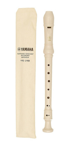 Imagen 1 de 2 de Flauta Dulce Yamaha Escolar Yrs23 Soprano Escuela Colegios