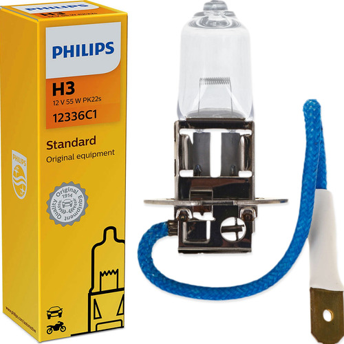 Imagem 1 de 5 de Lâmpada Philips Standard H3 55w 12v 12336c1 Farol Neblina