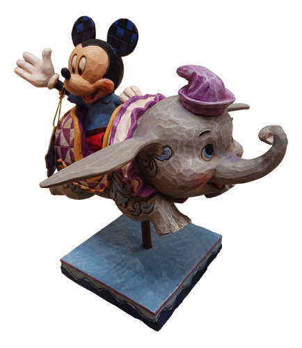 Disney Parks Estatua De Dumbo Con Mickey Limitada Unica!