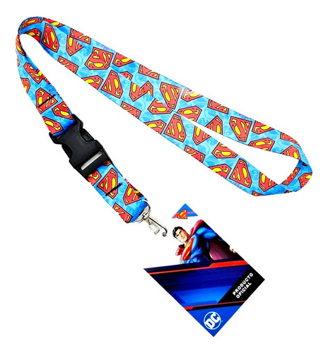 Lanyard Llavero Superman Dc Comics - Licencia Oficial