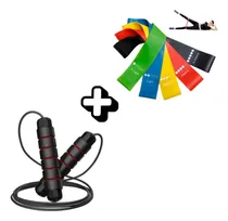 Comprar Kit 5 Faixa Elástica Super Mini Band + Corda De Pular Fitnes