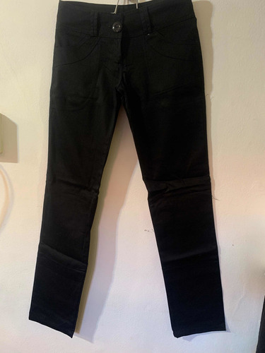 Pantalón De Vestir Negro Nuevo Tiro Bajo Talle 36