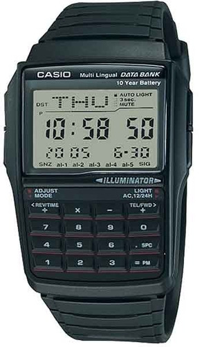 Relógio Casio Data Bank Calculadora Dbc-32-1adf