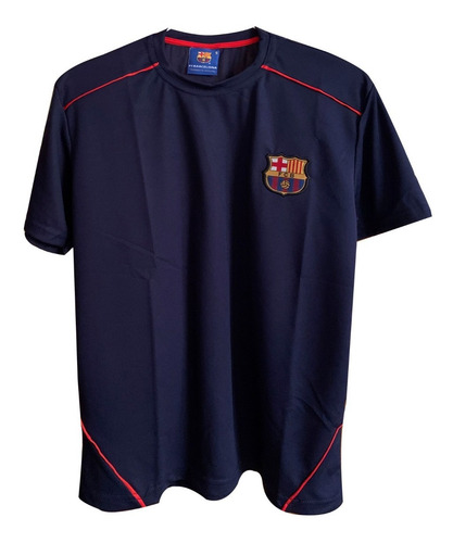 Remera Microfibra Barcelona Deportiva Futbol Barsa Poliester