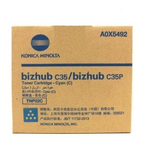 Toner Tnp22c Konica Minolta C35 A0x5232 Ciano