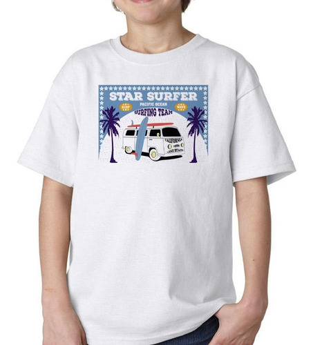 Remera De Niño Star Surfer Pacific Ocean