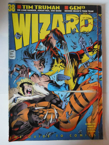Revista Comics Wizard # 38 Retro 1994 Wolverine Sabretooth
