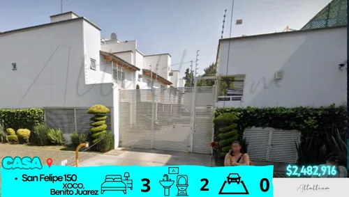 Venta De Casa (134m2) A 2 Mins De C.c. Mitikah, Metro Coyoacan, Av. Universidad. Muy Cerca De Av. Cuauhtémoc Y Centro Historico De Coyoacan. Db15-r31